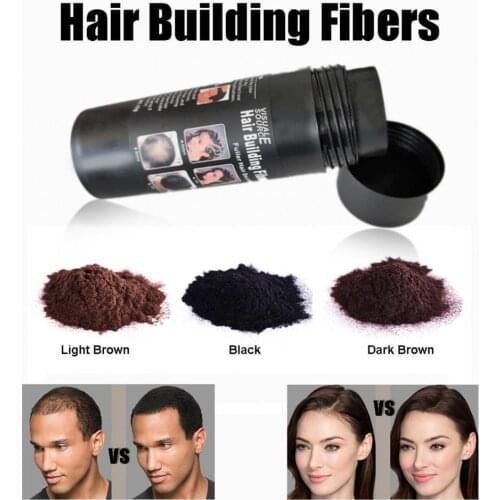 Hair Powders Hair Building Fibers Keratin Thicker Hair Dense Cover Hair Loss Refill Thickening Fiber Hair Powders for Unisex