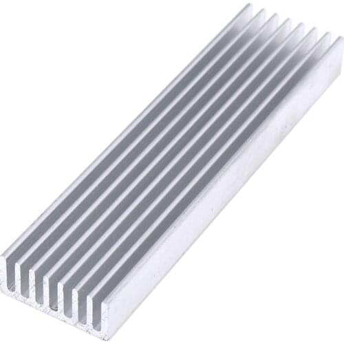 Extruded Aluminum Heatsink For High Power LED IC Chip Cooler Radiator Heat Sink Drop Ship 100*25*10mm