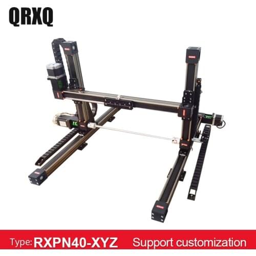 High load synchronous belt linear module gantry type high speed mute XYZ axis manipulator Z axis 100mm