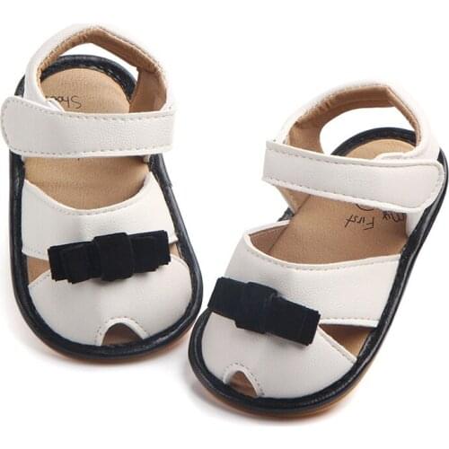 New Baby Summer Shoes Infant Non-slip Soft Flat Girls Newborn Sandals Shoes PU Leather Breathable Toddler Shoe 0-18M
