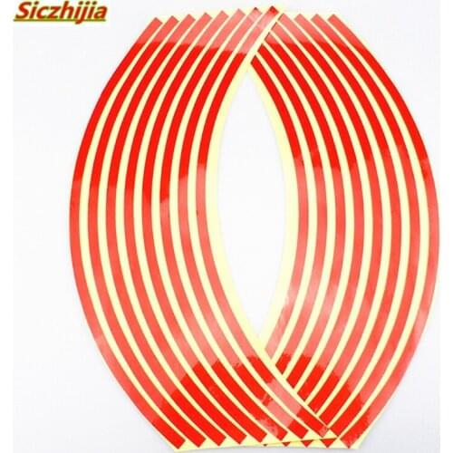 Styling car 15 and motorcycle "15"-18" wheel sticker 5 color reflective sticker for Kia Rio K2 K3 K5 K4 Cerato,Soul,Forte