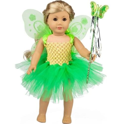 Elf suit Fit for American Girl Doll Clothes 18-inch Doll , Christmas Girl Gift(only sell clothes)