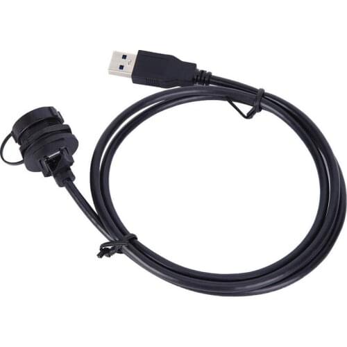 Waterproof USB Connector USB3.0 Female Male Meter Wire Plug Panel Mount Adapter