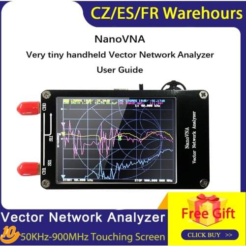 Vector Network Analyzer 50KHz-900MHz Digital Display Touching Screen Shortwave MF HF VHF UHF Antenna Analyzer Standing Waves