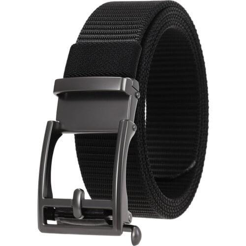 High Quality Fashion Male Nylon Braided Belt Mens Alloy Belt Buckle Belts for Men Luxury Designer Brand Luxury LY136-24916-1