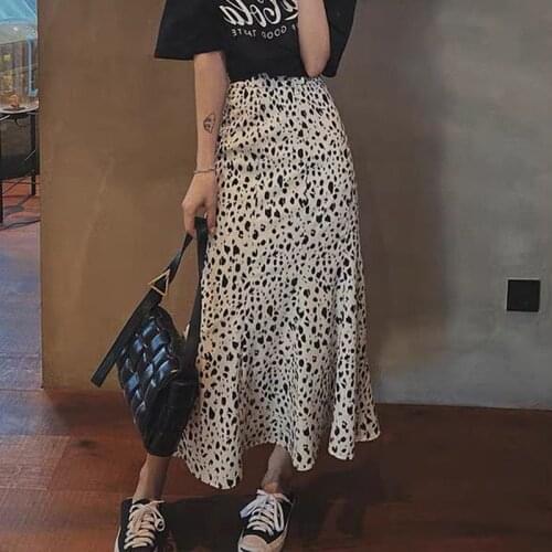 Limiguyue Summer Sexy Leopard Print Midi Skirt Women Casual High Waist Mermaid Skirts Fashion Hip Jupe Vestido Streetwear K633