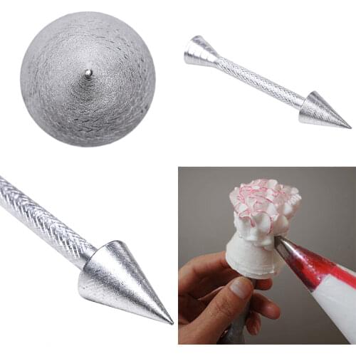 1PCS Rose Flower Aluminum Pastry Tips Cake Nozzle Cupcake Sugar Craft Icing Cream Piping Decorating Stick Pastry Baking Tools