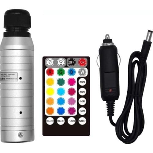 1X DC12V RGB color LED 6W fiber optic light engine driver with 17 key RF remote controller for car used free shipping