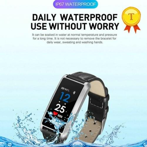 2019 daily waterproof use without worry smart bracelet message reminder leather or steel straps option smart band wristband