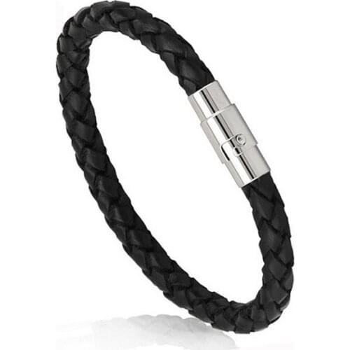 2020 Simple And Explosive Accessories European Creative Mens Temperament leather Rope Braided Bracelet leather Couple Bracelet