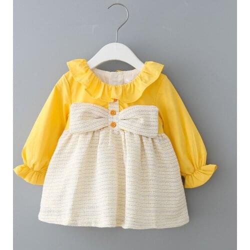 2021 Spring Flower Girls Dresses Children Clothes Baby Girls Bow Dress Kids Prince Dress Baby Girls Dress Girls Outwear MM6