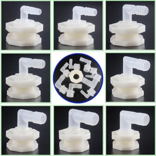 3Pcs G3/4" Aquarium Inlet Water Drain Joint Fish Tank Hose Connector Pagoda Elbow Seafood Pool Water Bucket Drain Accessories