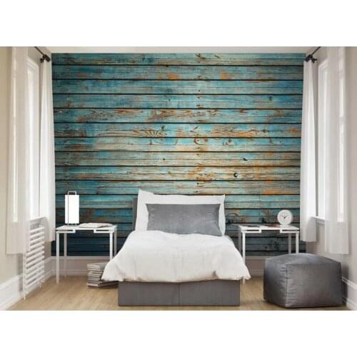 Free Shipping Hot Customize Wall Stickers Retro Wood Background Wall Mural Decals Creative Design for Home Deco Photo Wallpaper