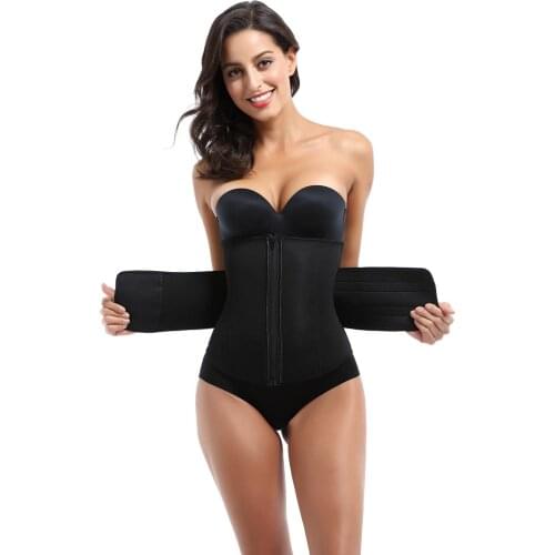Black Neoprene Workout Waist Trainer Belt Body Shaper Postnatal Corsets & Bustiers Sexy Bustiers Slimming Belt Underbust Corset