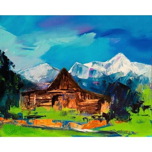 DIY Painting By Numbers Scenery Kit Oil Picture By Numbers Landscape 40X50CM Wall Art Painting on Canvas Home Decoration Gift