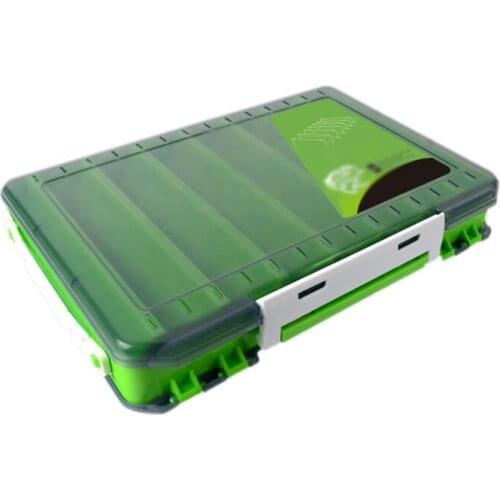 Fishing Double Sided Bait/Hook box Plastic storage box Fishing tackle Fishing Lure Box Case 16 Room Double Sided Tool box