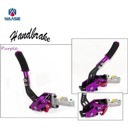 Purple Universal Aluminium Auto Hydraulic Handbrake C-Style Vertical Adjustable Drift Rally Racing E-Brake Lever