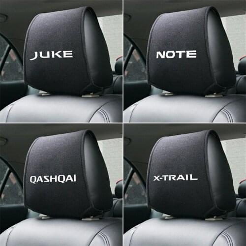 Hot car headrest cover fit for Nissan Nismo X-trail Almera Qashqai Tiida Teana Skyline Juke Accessories Car Styling