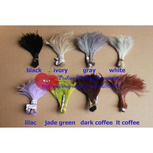 [IuBuFiGo] 4"-6" Chicken Neck Fetaher Hat Feather 200pcs/lot #14Color