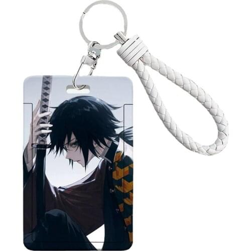 KPOP Demon Slayer ID Holder Key Chain Keyring Coin Purse Kamado Tanjirou Kamado Nezuko Agatsuma Zenitsu h9