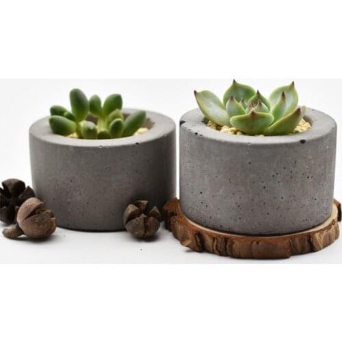 Silicon Mold for Cement Pot Round Succulent Plants Candlestick Concrete Mould Desktop Decoration Tool