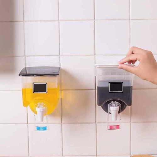 Wall-mounted Seasoning Bottle Automatic Press Spice Storage Rack For Kitchen Convenience Storage Oil Container Box Tools