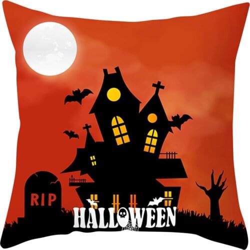 New Home Fashion Print Halloween Throw Pillow Covers Pillowcase For Halloween Home Sofa Cushion Party Decoration Accessories