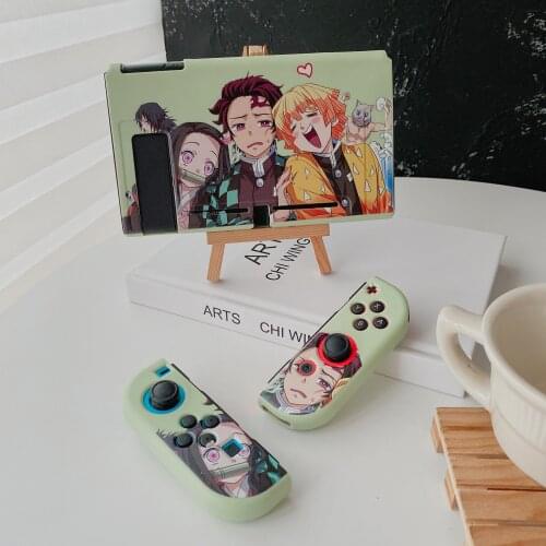 Demon Slayer Nezuko Kamado Tanjirou Agatsuma Zenitsu Kisatsutai Soft TPU Full Cover Switch Protective Case For Nintendo Switch