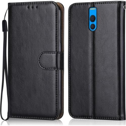 Folio Luxury Leather Case for On Meizu M6 Note Note6 Wallet Stand Flip Case Phone Bag with Strap