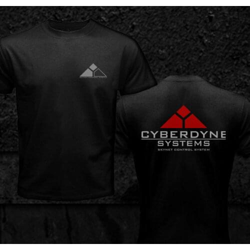 Terminator Shirt Cyberdyne Systems Skynet Control System Front Double Side 2019 New Fashion Men Short Sleeve Print Cool T Shirt