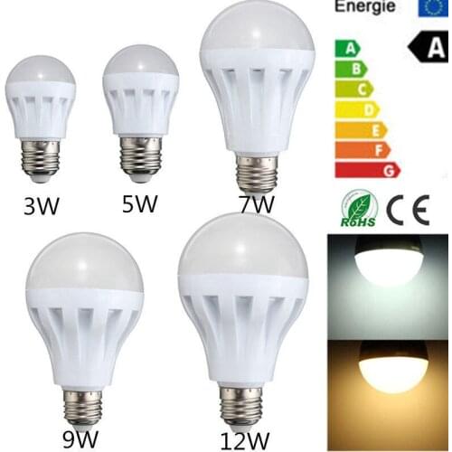 LED Smart Bulb E27 5W 7W 9W 12W 15W 220V Light Saving Energy Flashlight Living Room Home LED Bulb Lamp Spotlight 220V