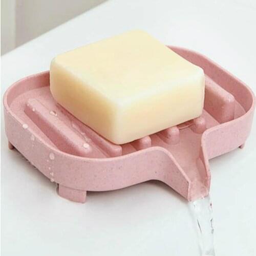 Soap Box Drainage Laundry Soap Box Creative Toilet Soap Rack Bathroom Drainage Non-slip Soap Box Square Soap Box
