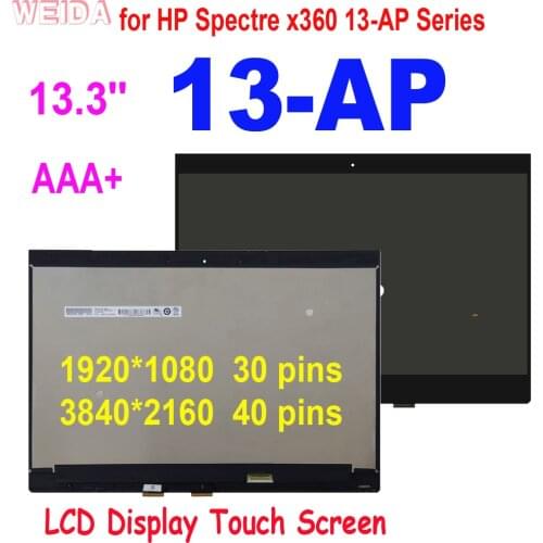 13.3'' For HP Spectre x360 13-AP LCD Display Touch Screen Digitizer Assembly for HP Spectre x360 13-AP Series FHD LED LCD Screen