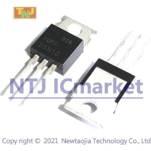 10 PCS FQP55N10 TO-220 FQP 55N10 100V N-Channel MOSFET