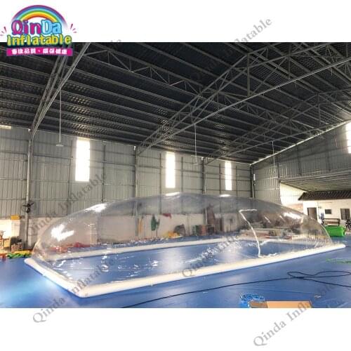 12x6x3m Inflatable Swimming Pool Dome Tent, Transparent Inflatable Pool Cover Tent With Factory Price
