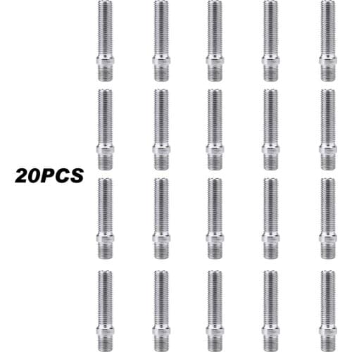 20pcs 50mm 12x1.5 to 12x1.5 Screw Adapter Extended Wheels Stud Conversion for BMW For Mercedes-Benz for VW Audi Car Accessories