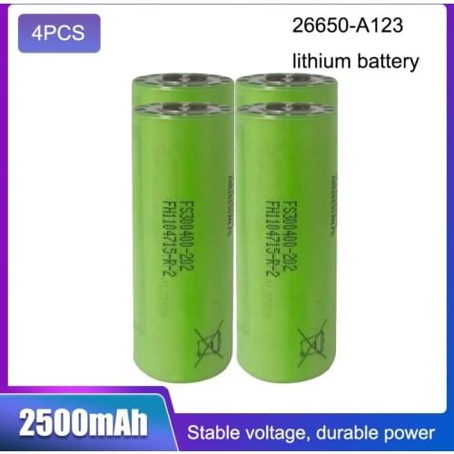 4pcs/lot 26650 lifepo4 3.2v 2500mAh high drain 70A ( 30C ) battery cells e-bike golf car & cordless power tools