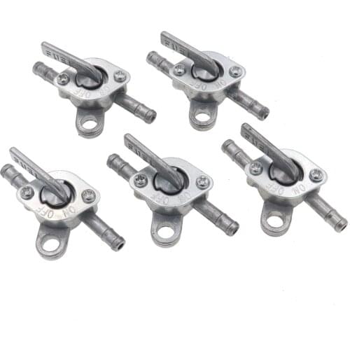 5Pcs/Set 6mm Inline Fuel Tank Tap Petcock Filter Switch for ATV PIT Dirt Bike Quad PRO Buggy