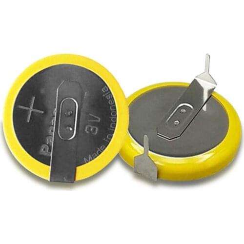 5Pcs JAPAN 3V CR1632 1632 Battery With 2 Pins For Main Board Remote Control