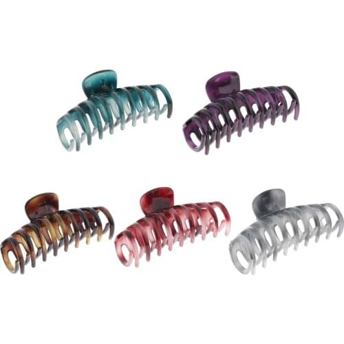 2 Pieces Large Acrylic Hair Claws Clip Grips Hairpin for Women Girls Thick Hair Accessories