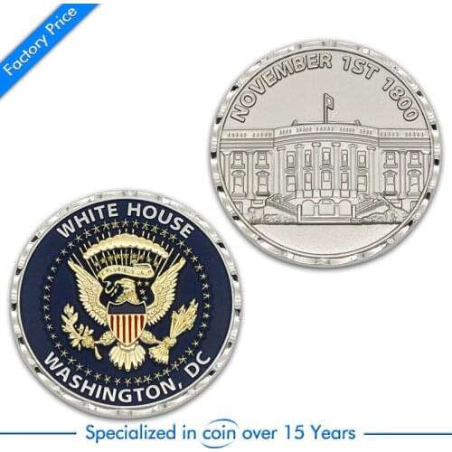 Factory Price USA Military Challenge Metal Coin cheap custom usa eagle coins plating gold with silver