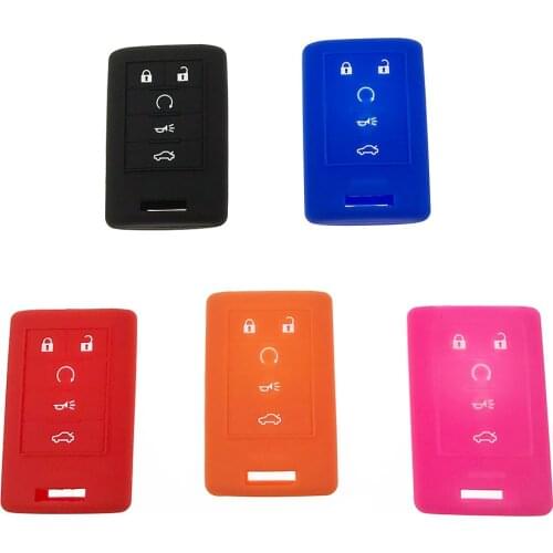 Auto Silicone Key Case For Cadillac CTS DTS STS Auto Key Cover Shell Universal Decoration Styling for For Cadillac Accessories