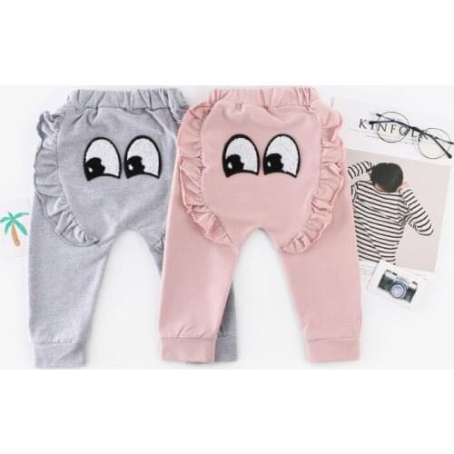 Childrens Clothing Boys and Girls Cartoon Casual Pants Kids Boys PP Pants Toddler Cotton Sport Trousers Baby Clothes Autumn New