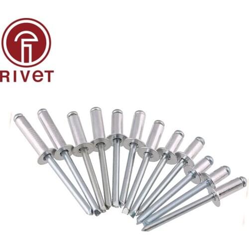 DIN 15983 M4.8/M5 Stainless Steel And Steel Blind Rivet Round Head Open Type Csk Head Pop Rivet Multi Size 100/500 Pcs