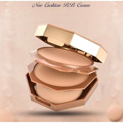 Double-layer Powder Makeup Dry And Wet Powder Lasting Makeup Concealer Oil Control Waterproof Moisturizing Powder Cake