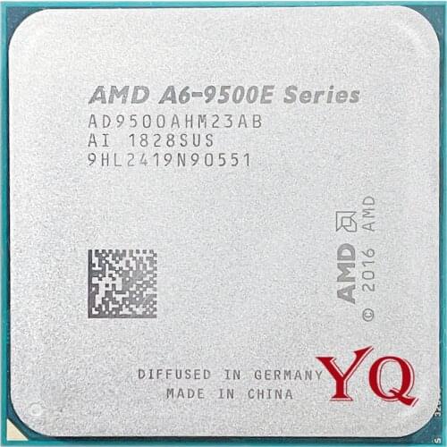 AMD A6-Series A6-9500E A6 9500E 3.0GHz 28nm Dual-Core CPU 35W Processor AD9500AHM23AB Socket AM4 Associated A6 9500