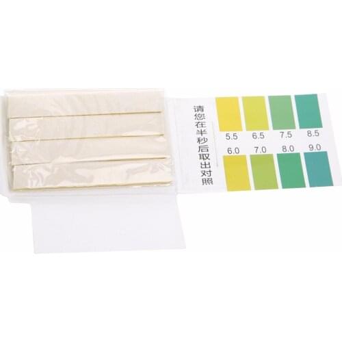 Hot 1 Set 80 Strips PH Range 5.5-9.0 PH Alkaline Test Indicator Paper Water Litmus Testing Kit #1A60142