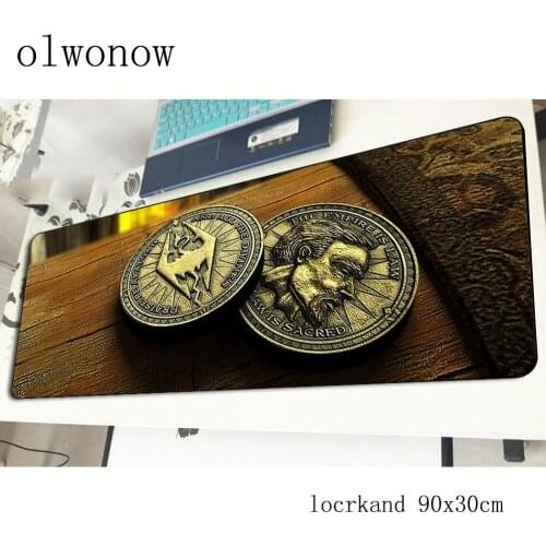 Skyrim pad mouse best computador gamer mouse pad 90x30cm padmouse Christmas gifts mousepad ergonomic gadget office desk mats