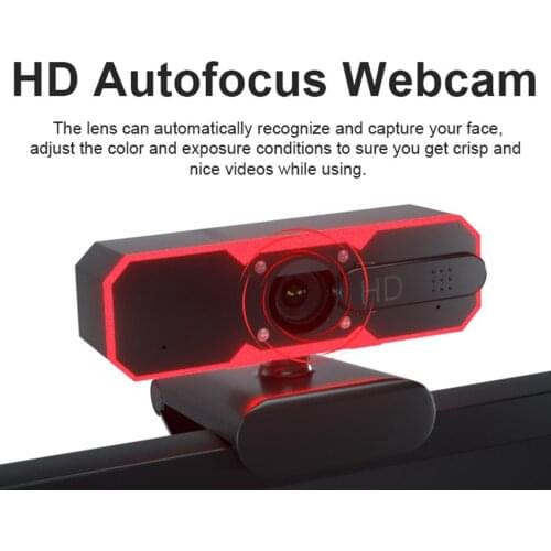 HD Streaming RGB Web Cam Built-in Microphone Privacy Cover for Laptop PC Video Calling Recording