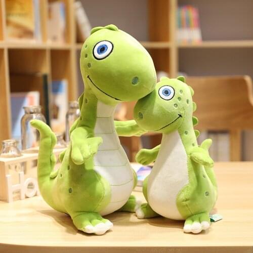 High quality 25/35/50cm cute green Dinosaur doll plush toy baby toys to send children birthday gifts Christmas gifts girls love